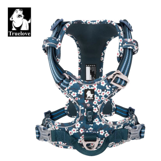Truelove Adjustable Control Cotton Floral Pet Harness